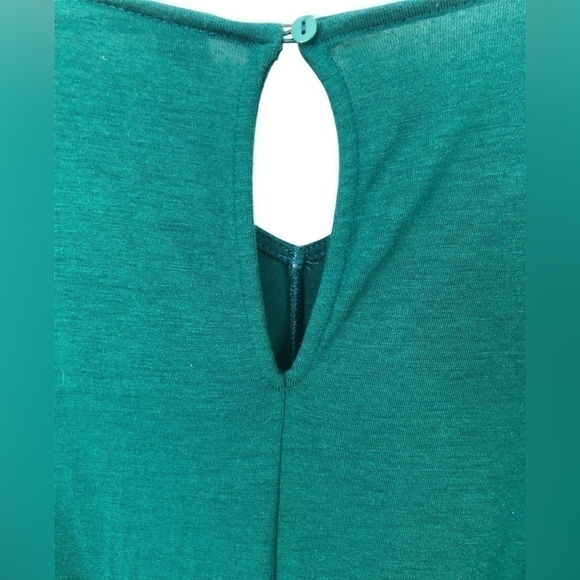 OLD Navy Forest Green Drapey Festive Jumpsuit Medium - Picture 4 of 7